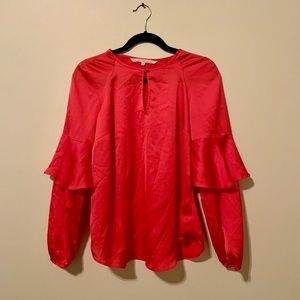 Rachel Roy Red Flowy Blouse